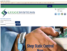 Tablet Screenshot of leggesystems.com